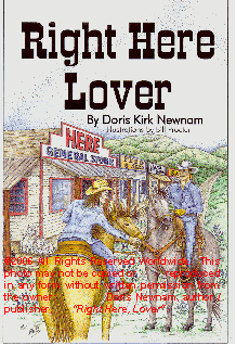 Right Here Lover Romance Novel by Doris Newnam